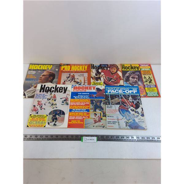 (7) Assorted 1970's Hockey Magazines