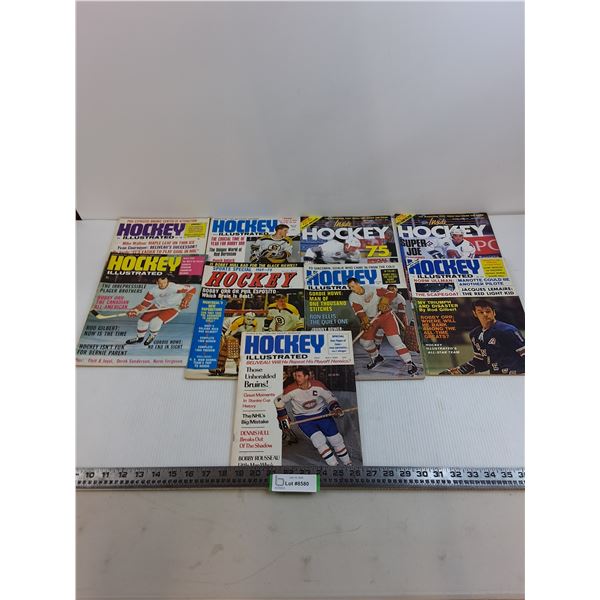 (9) Assorted 1968-92 Hockey Magazines
