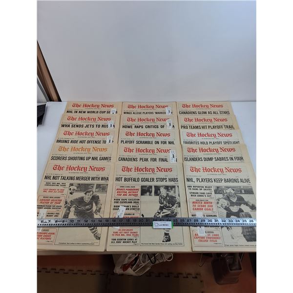 (15) "The Hockey News" 1970's Newspapers
