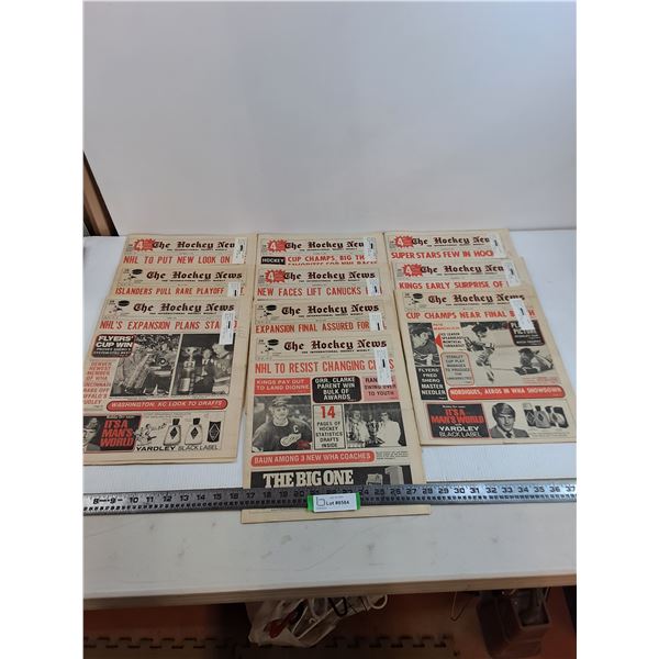 (10)"The Hockey News" 1970's Newspapers