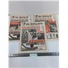 Image 1 : (3) "The Hockey News" 1970's Newspapers