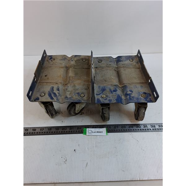 (2) 4-Wheel Shop Casters - 8" x 10.5"