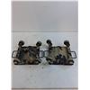 Image 2 : (2) 4-Wheel Shop Casters - 8" x 8"