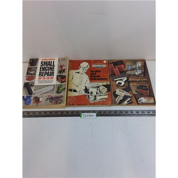 (3) Handy-Man Books (Small Engine Repair, Briggs & Stratton Service, Snap-On Catalog)