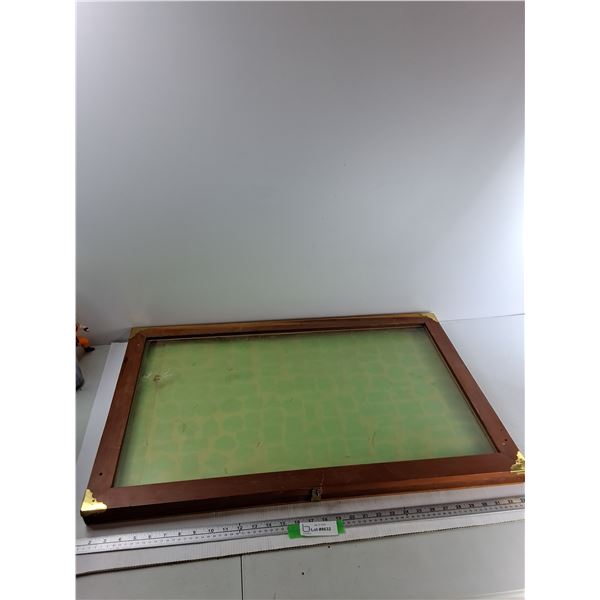 Wooden Display Case - 32.5 x 20.5'' As Is - PICK UP ONLY