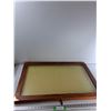 Image 1 : Wooden Display Case - 33'' x 21'' As Is -  PICK UP ONLY