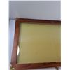 Image 2 : Wooden Display Case - 33'' x 21'' As Is -  PICK UP ONLY