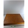 Image 1 : Wooden Display Case - 29'' x 23'' x 3'' As Is  -  PICK UP ONLY
