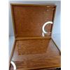 Image 2 : Wooden Display Case - 29'' x 23'' x 3'' As Is  -  PICK UP ONLY