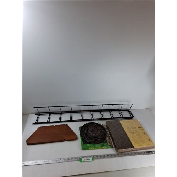 Assorted - CD Rack - Camp Stove Toaster, Decorative Cork Tiles - As Is  -  PICK UP