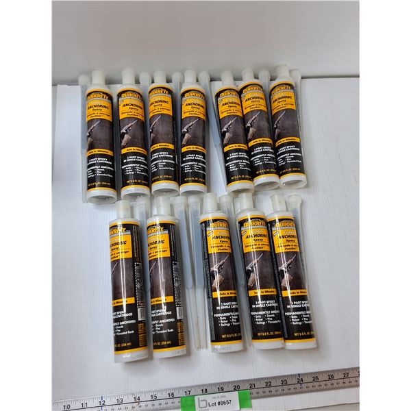 (12) Quikrete Fast Set Anchoring Epoxy - As Is