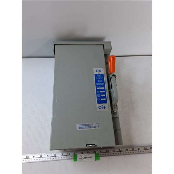 Westinghouse Safety Switch - As Is CANNOT SHIP