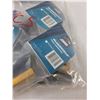 Image 5 : Assorted Blue Shield Cable Connector Pieces - as Is