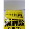 Image 2 : (10) Warning Signs - 22'' x 17'' As Is