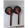 Image 1 : (2) Castor Forks And Wheels -  As Is - PICK UP