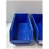 Image 2 : (5) Plastic Storage Bins - As Is