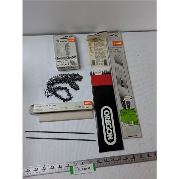 STIHL Guide Bar, STIHL Oilomatic Sawchain, STIHL Round Files, Misc