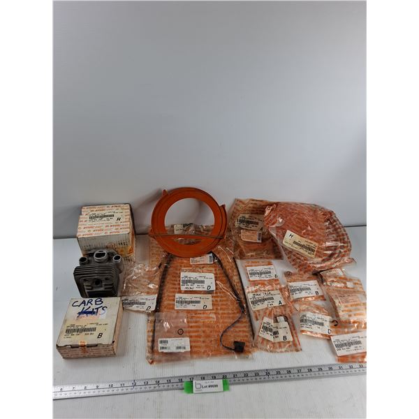 Assorted - STIHL Flywheel, STIHL Cylinder With Piston, STIHL Throttle Cable, Misc - As Is
