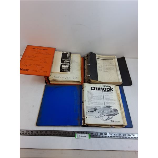 (3) Snowmobile Service & Repair Binder/Manuals