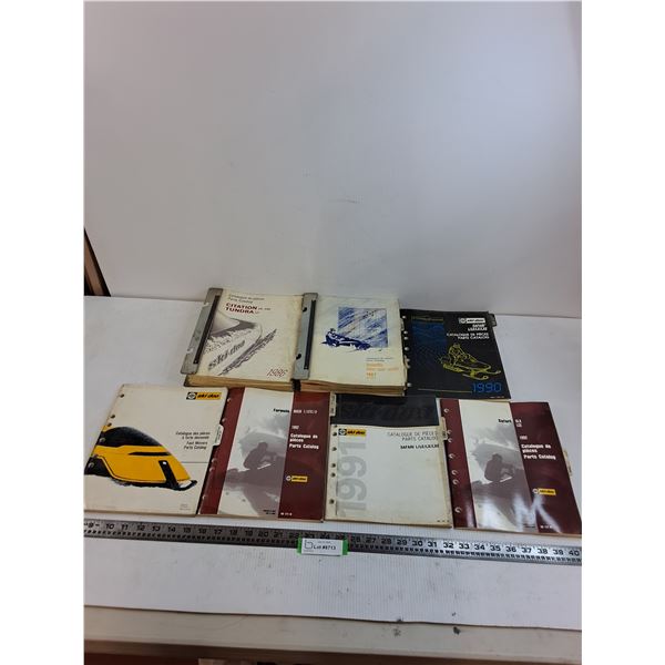 (7) Assorted Snowmobile Shop Manuals 1986-92