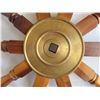 Image 2 : Wood & Brass Ship Steering Wheel
