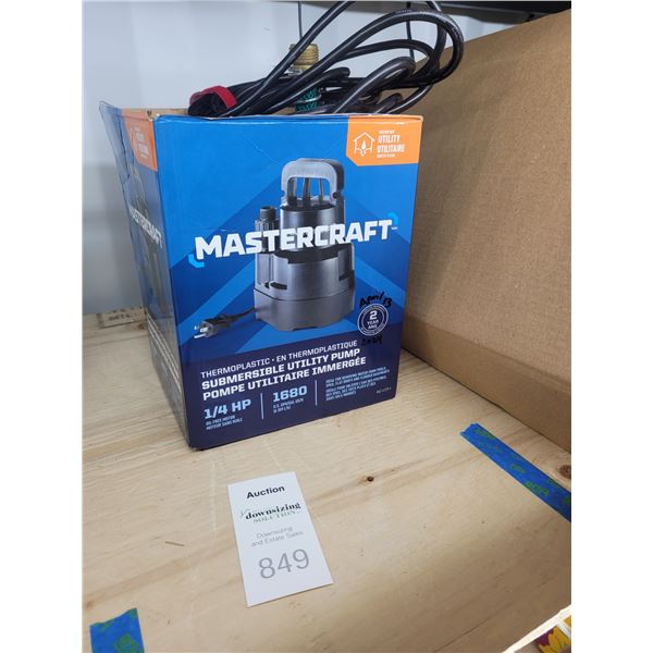 Mastercraft Submersible Utility Pump A