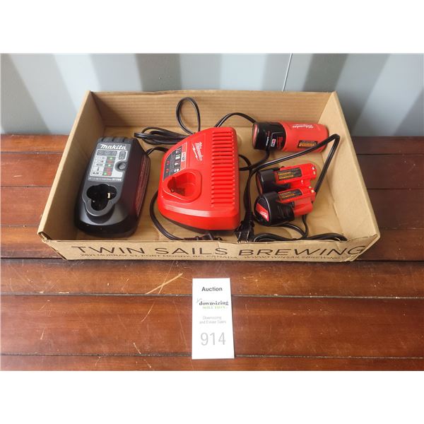 Milwaukee Charger & Batteries B