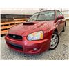 Image 2 : 22 - 2004 SUBARU IMPREZA, RED, 372219 KMS, ALL WHEEL DRIVE