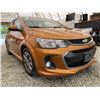 Image 8 : 2017 CHEVY SONIC, ORANGE, 253133 KMS, FRONT WHEEL DRIVE "NO RESERVE"