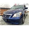 Image 2 : 2005 HONDA ODYSSEY, BLUE, 294928 KMS, FRONT WHEEL DRIVE,  NO DESIGNATIONS