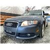 Image 2 : 2007 AUDI A4, GREY, 206496 KMS, ALL WHEEL DRIVE,  EX-LEASE