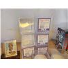 Image 6 : 418 -- LOT OF COLLECTABLLE SPORTS MEMORABELIA, BASEBALL HOLDERS, NOLAN RYAN CARD, BALL, AND STATUE,