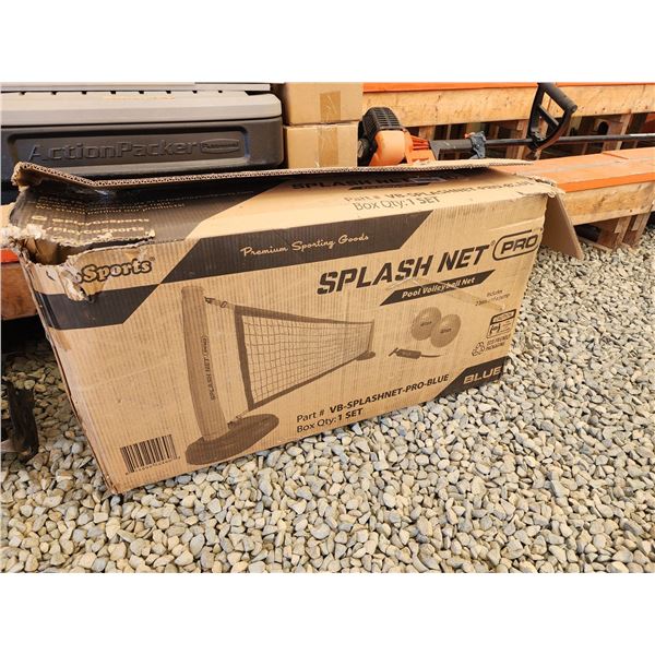 435 -- POOL VOLLEYBALL NET(COMES WITH TWO BALLS AND A PUMP)