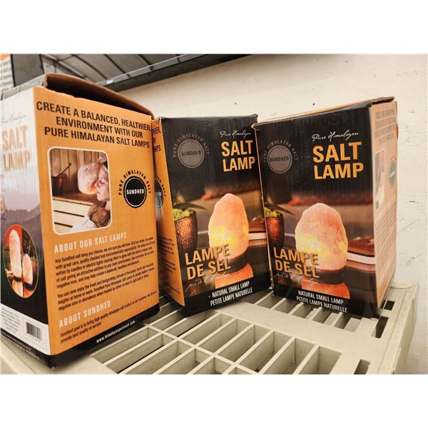 437 -- **BNIB** 3 HIMALAYAN SALT LAMPS