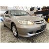 Image 8 : 2005 HONDA CIVIC, TAN, 191694 KMS, FRONT WHEEL DRIVE,  NO DESIGNATIONS