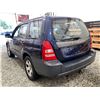 Image 20 : 2005 SUBARU FORESTER, BLUE, 259436 KMS, ALL WHEEL DRIVE,  NO DESIGNATIONS