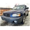 Image 2 : 2005 SUBARU FORESTER, BLUE, 259436 KMS, ALL WHEEL DRIVE,  NO DESIGNATIONS