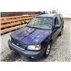 Image 4 : 2005 SUBARU FORESTER, BLUE, 259436 KMS, ALL WHEEL DRIVE,  NO DESIGNATIONS