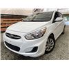 Image 1 : 2015 HYUNDAI ACCENT, WHITE, 119393 KMS, FRONT WHEEL DRIVE,  REBUILT STATUS