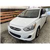 Image 3 : 2015 HYUNDAI ACCENT, WHITE, 119393 KMS, FRONT WHEEL DRIVE,  REBUILT STATUS