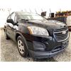 Image 8 : 2016 CHEVROLET TRAX, BLACK, 176257 KMS, FRONT WHEEL DRIVE,  NO DESIGNATIONS