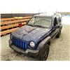 Image 4 : 2003 JEEP LIBERTY, BLUE, 266788 KMS, 4X4