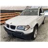 Image 3 : 2005 BMW X3, WHITE, 221102 KMS, ALL WHEEL DRIVE,  EX-LEASE