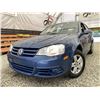 Image 1 : 2009 VW GOLF, BLUE, 59669 KMS, FRONT WHEEL DRIVE,  "NO RESERVE!!!"