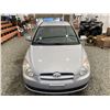 Image 7 : 2007 HYUNDAI ACCENT, SILVER, 215909 KMS, FRONT WHEEL DRIVE, "NO RESERVE!!!"