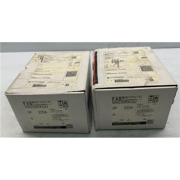 (2) Fuji #BW250RAGU Circuit Breakers