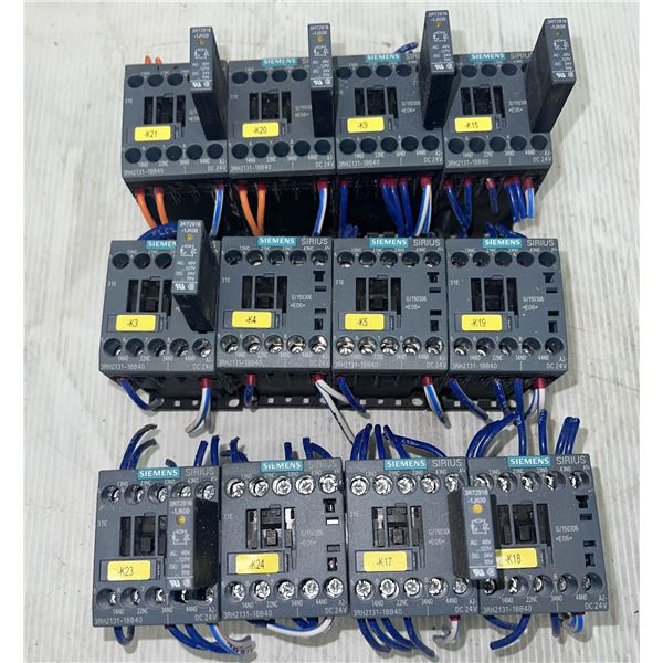 Lot of (12) Siemens #3RH2131-1BB40 Contactors