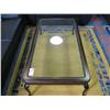 Image 1 : 4 Pc Glass Inlay Mahogany Coffe Table Set