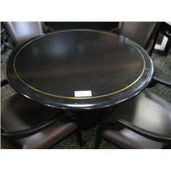 Mahogany With Brass Inlay