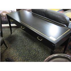 Mahogany With Brass Inlay Side Table